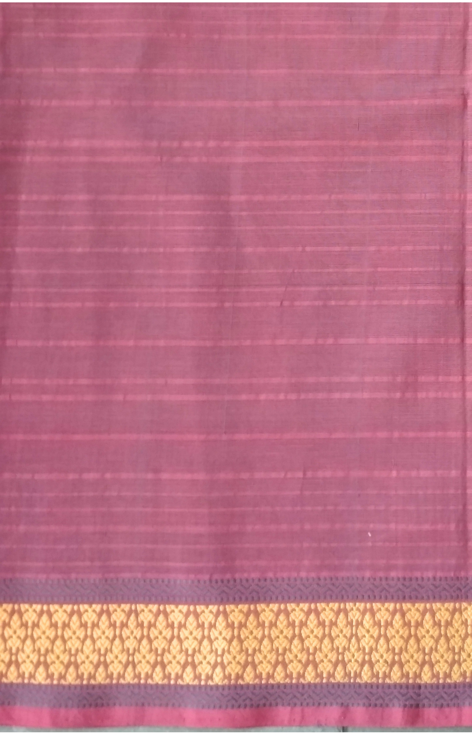 Red, Handwoven Organic Cotton, Plain Weave , Jacquard, Work Wear Saree